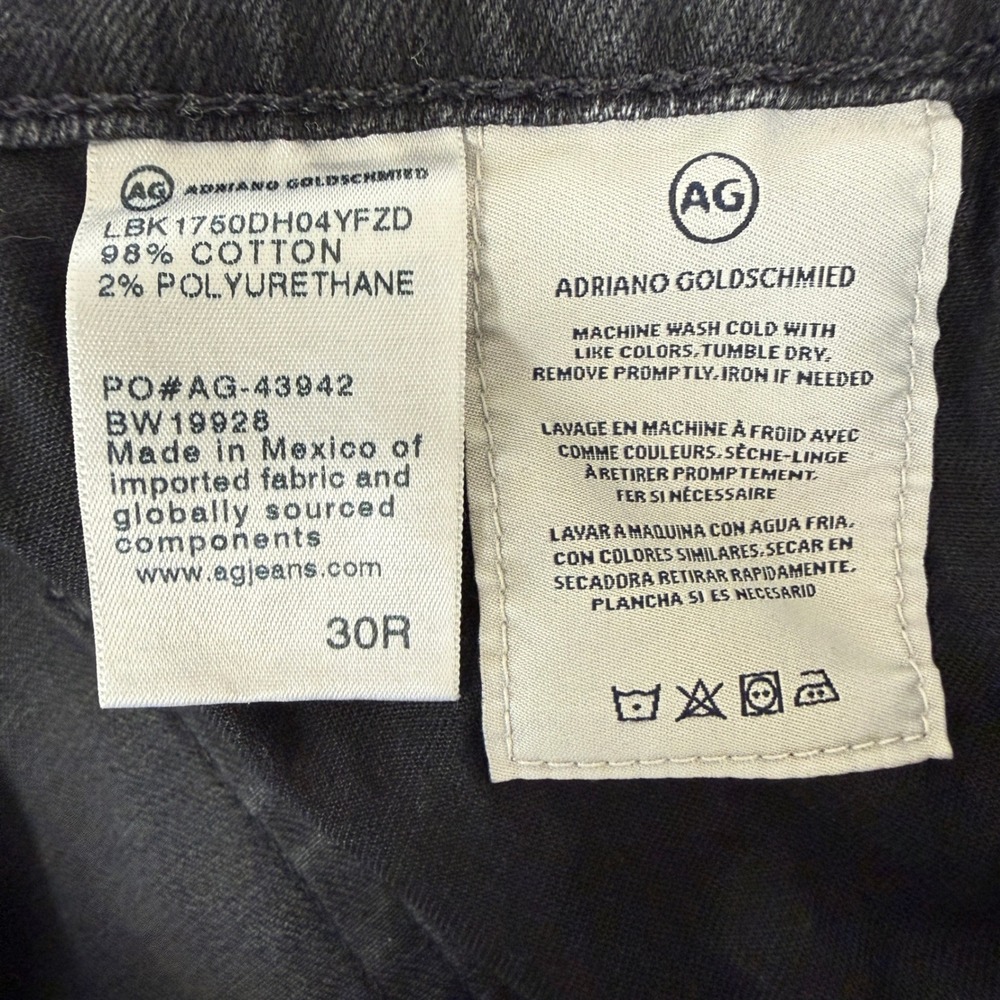 AG Womens The Sophia Ankle Jeans Size 30 Denim 4 Years Faded High-Waisted Slim - Picture 11 of 11